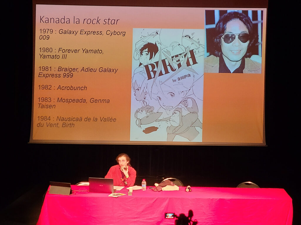 Matteo Watzky en conférence sur le style de KANADA Yoshinori